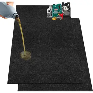 36" x 60" Oil Drip Mat for Garage Driveway,  Rubber Floor Oil Spill Leak Absorbent Pads for   Oil Leak Stain Resistant(2pcs)