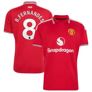 Unisex Soccer/Football #New Manchester United Team B.Fernandes #8 Premier League 2026/27 Home Replica Jersey - Red