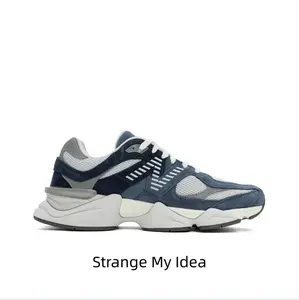 Vintage neutral dad kicks with segmented rugged traction outsole and soft padded breathable mesh upper