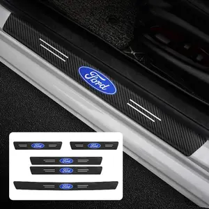 Leather car door sill protective film anti-scratch sticker rear bumper guard suitable for Ford Focus Fiesta Esports Raptor and other car door edge anti-scratch protection stickers