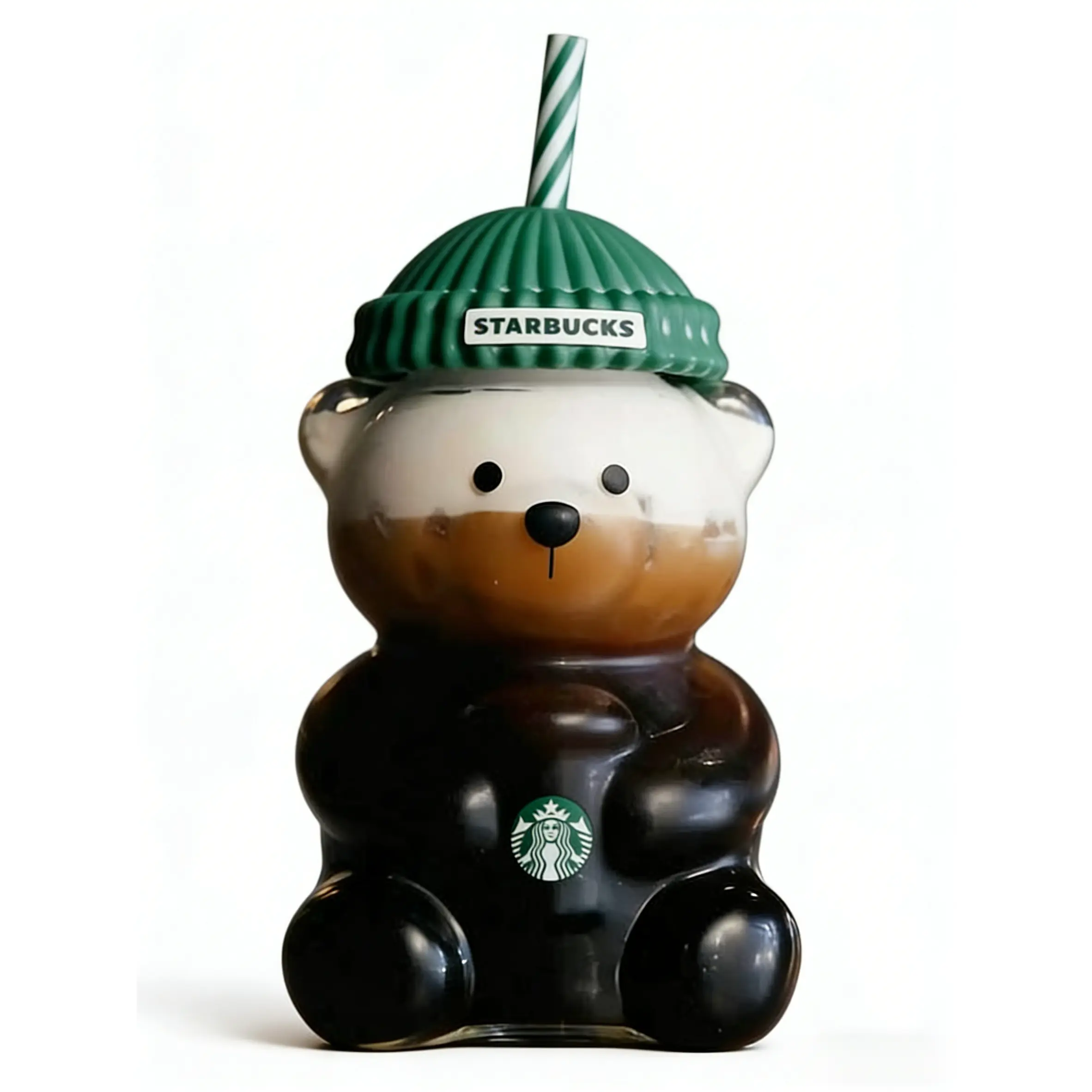 2026 Glass Bearista Cup Limited Edition Bear Tumbler gift new,1/2Pcs,Cup,New Year's Gift,Coffee Cup