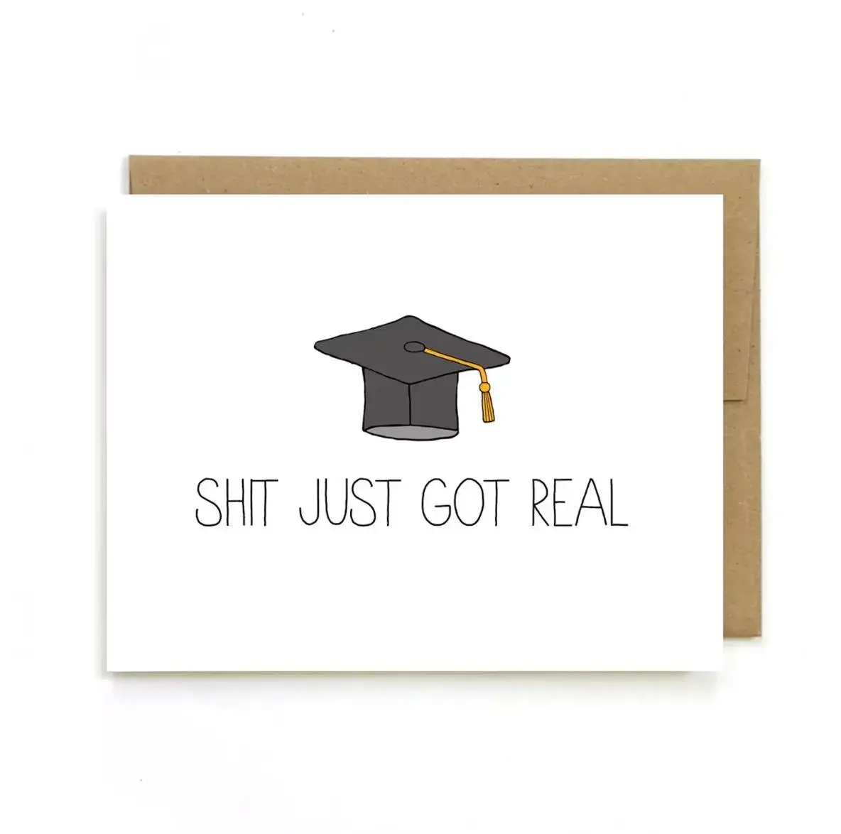 Funny Graduation Card – The Funniest Gift Every Grad Needs, Viral TikTok Pick for High School & College- TrendyGiftUSA