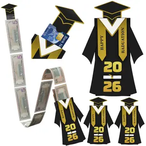 Multi-Color Graduation Gown Money Pull Box – DIY Grad Party Decor Surprise Gift,Money dispenser for graduation,Graduation surprise cash gift,Multi-color graduation decor,DIY graduation money box,DIY graduation craft,