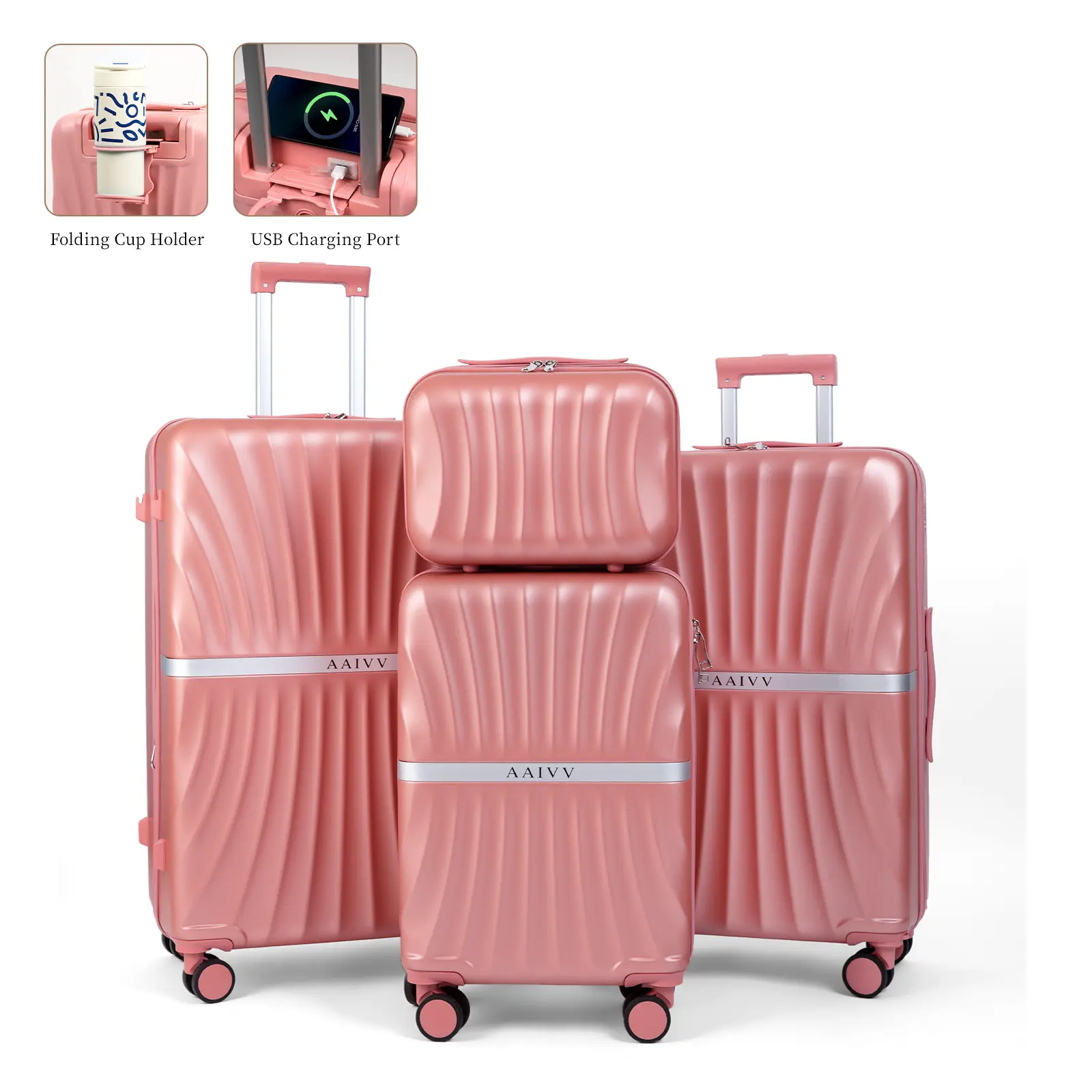 4PCS Pink Style A
