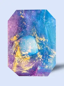 Crystal Bar Soap - Spirit of Eternity - Vegan - Crystal Infused - 7 oz - Scented in Tropical Coconut and Exotic Mango