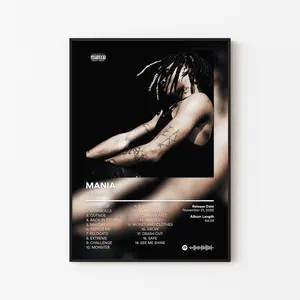 SoFaygo Album Poster, Pink Heartz After Me Tracklist, Cactus Jack Rage Rap Print, Melodic Hip Hop Decor, Unframed Print Only