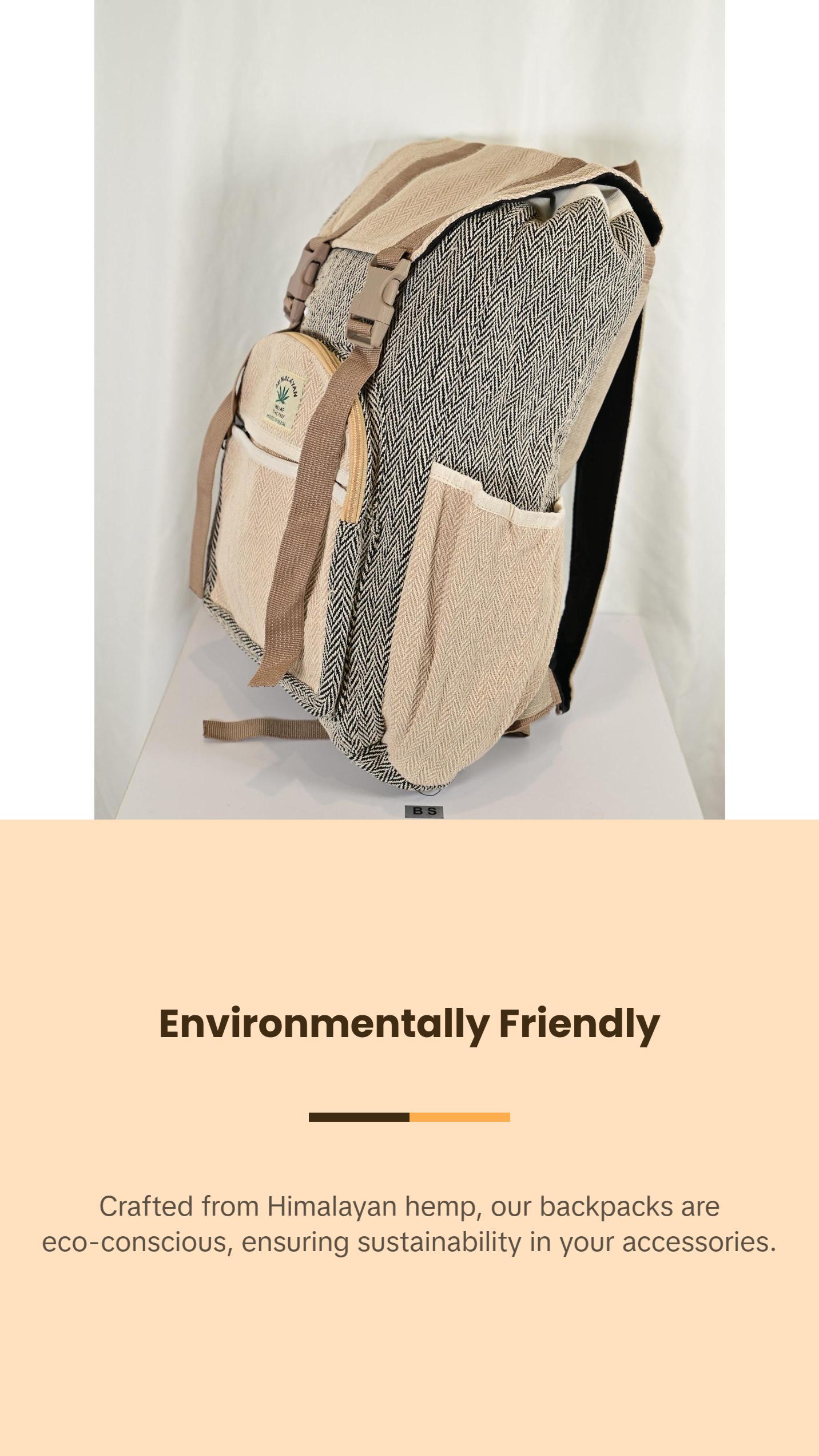 Hemp backpack