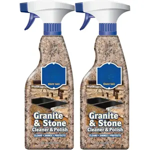 Granite & Stone Cleaner & Polish (25.4 oz) Granite Cleaner for Use  , Manufactured & Polished Stone, Quartz, Silestone, Soapstone, Marble - Countertop Cleaner & Polish (2)