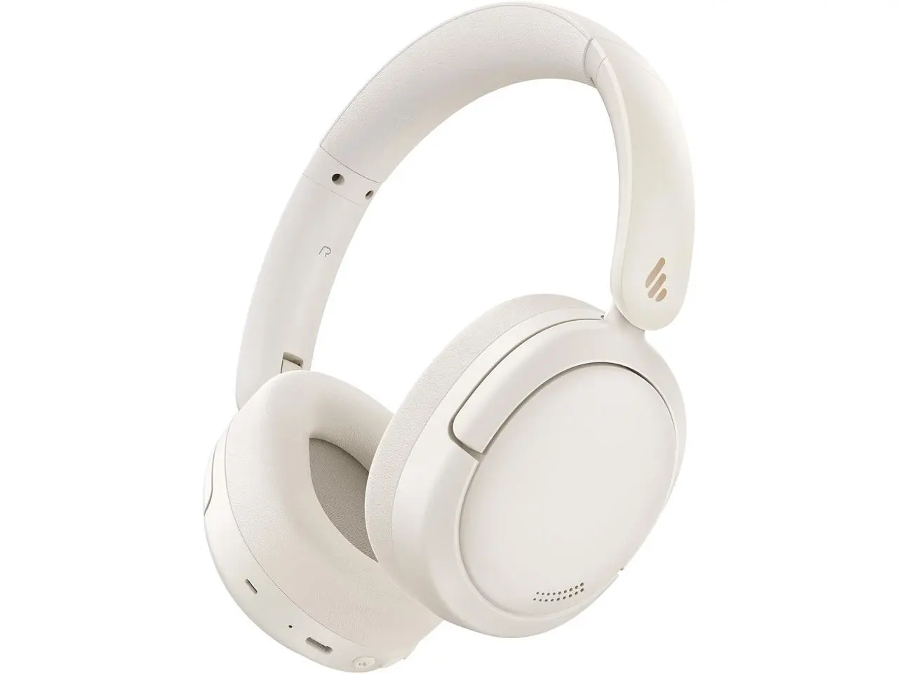 Edifier W800BT Pro Hybrid Active Noise Cancelling Over Ear Headphone, Ivory | Bluetooth 5.4, Hi-Res Audio, AI Call Noise Cancellation, 45H Playtime, Fast Charging, Foldable, Wireless Over-Ear Headphones