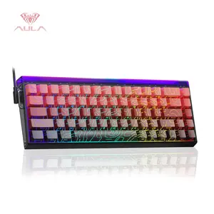 Aula Hero68 HE Wired Magnetic Gaming Keyboard, Rapid Hall Effect Keyboard with 0.01mm Adjustable Actuation, 8kHz Polling, 5-Layer Sound Dampening, RGB Lightbox & Backlit