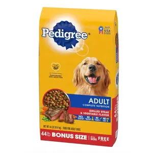 44 lbs. Pedigree Complete Nutrition Grilled Steak Vegetable Dry Adults Dog Food