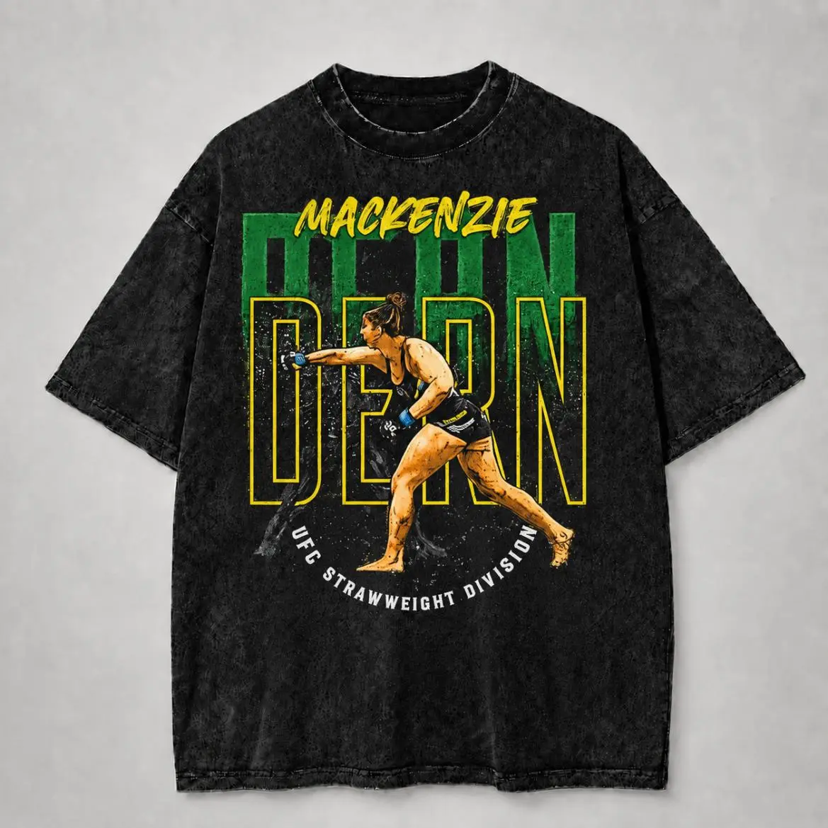 Mackenzie Dern Strawweight Fighter Graphic Wash Tee, MMA BJJ T-Shirt, Hoodie, Sweatshirt, Unisex Streetwear Style Fan Shirt, Gift For Him And Her