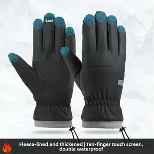 Winter Waterproof Ski Snow Warm Gloves for Women Men, Windproof Cold Weather Thermal with Touchscreen Fingers, for Running Driving Cycling Hiking Biking Outdoor Sports Daily Work