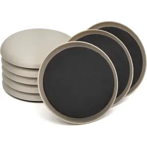 Furniture Sliders, 8 count 3 1/2'' Furniture Sliders Pads for Hardwood Floors, Chair  Floors Protectors,  Round Glides Glider, Heavy Duty Furniture Movers Sliders