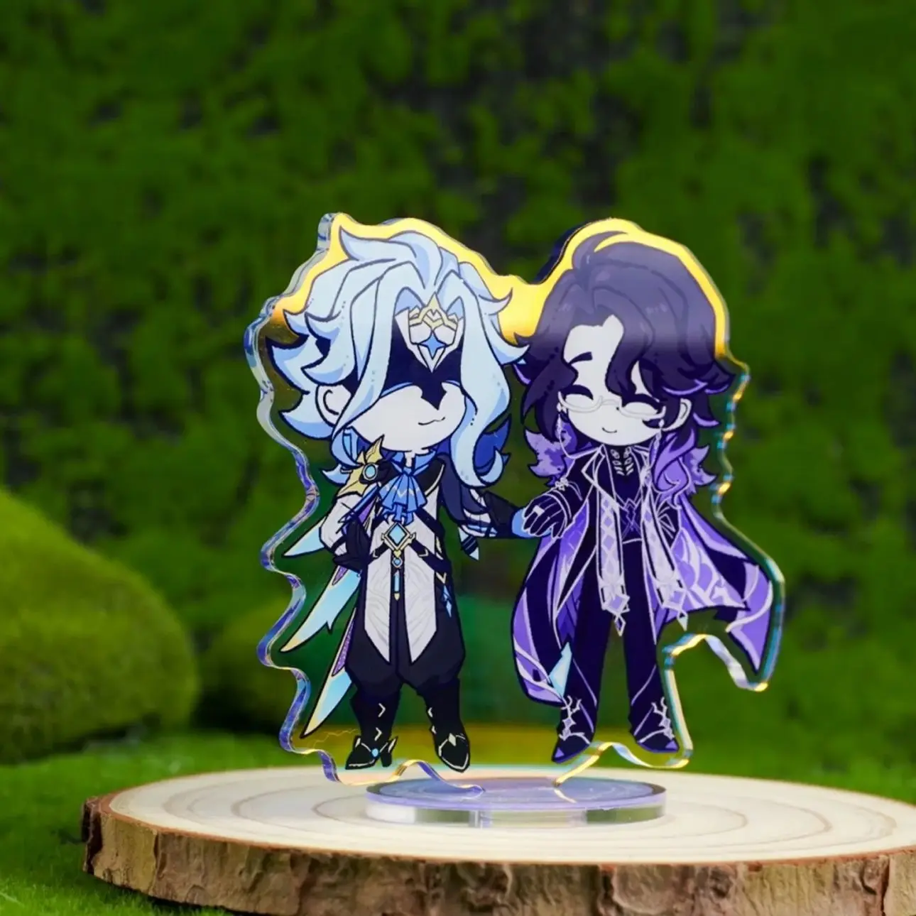 Genshin Impact Dottore Pantalone Holographic Acrylic Standee