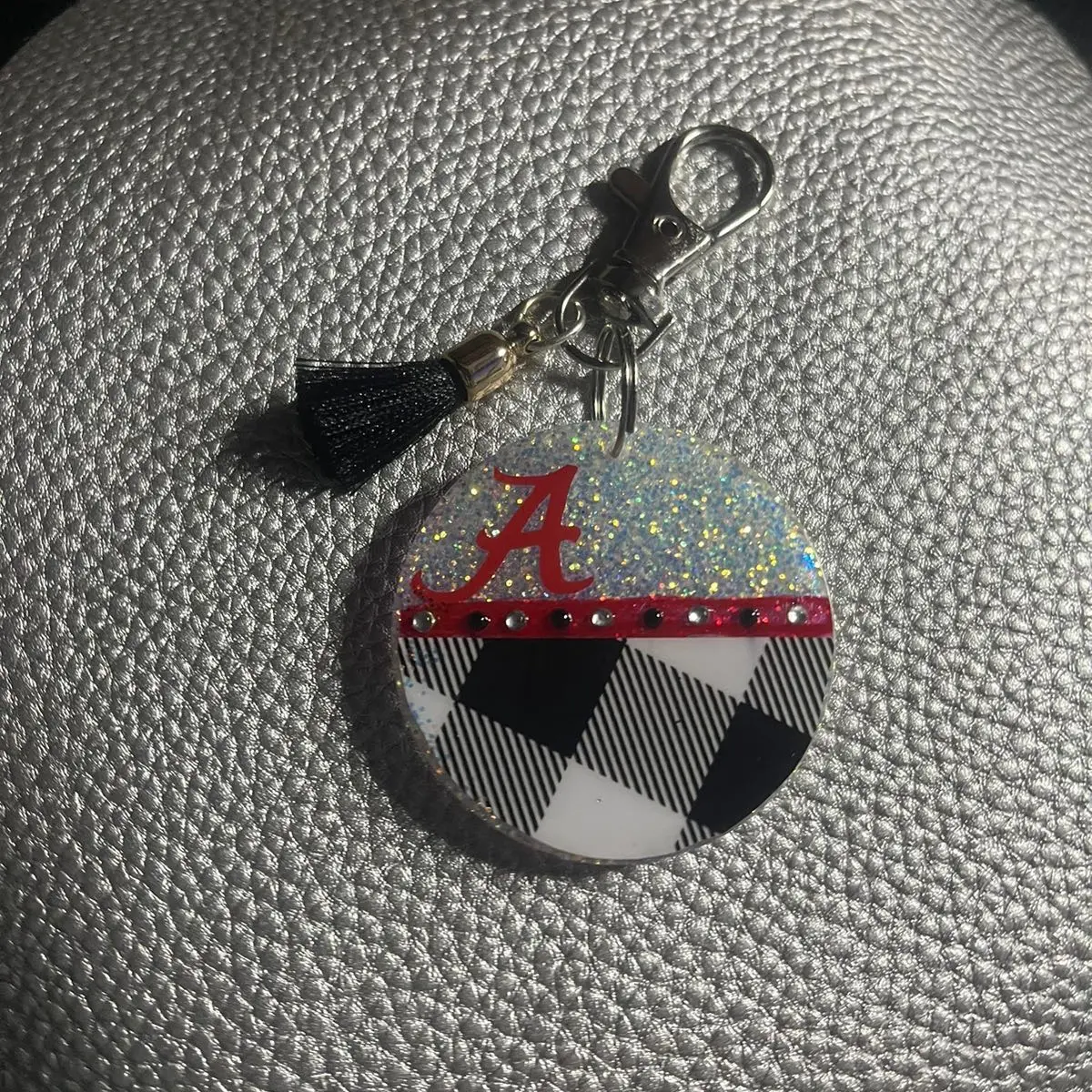 Alabama football keychain