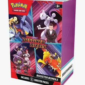 Pokémon Trading Card Game: Scarlet & Violet - Destined Rivals Booster Bundle - Includes 6 Booster Packs - Factory Sealed - Ages 6+