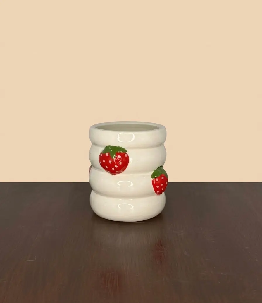 Red Strawberry Planter