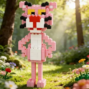 Animal Mini Cartoon Building Blocks Set, Creative Interlocking Plastic Toy, DIY Crafts Kit, Perfect Gift for Adults and Teens