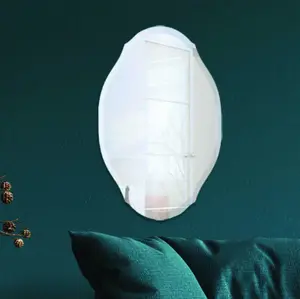 Artisan Frameless Mirror 24" x 36" with 2 Hooks, ¼" Thick, 1" Beveled Edge, Vinyl Safety Backing, and Includes Hanging Hardware