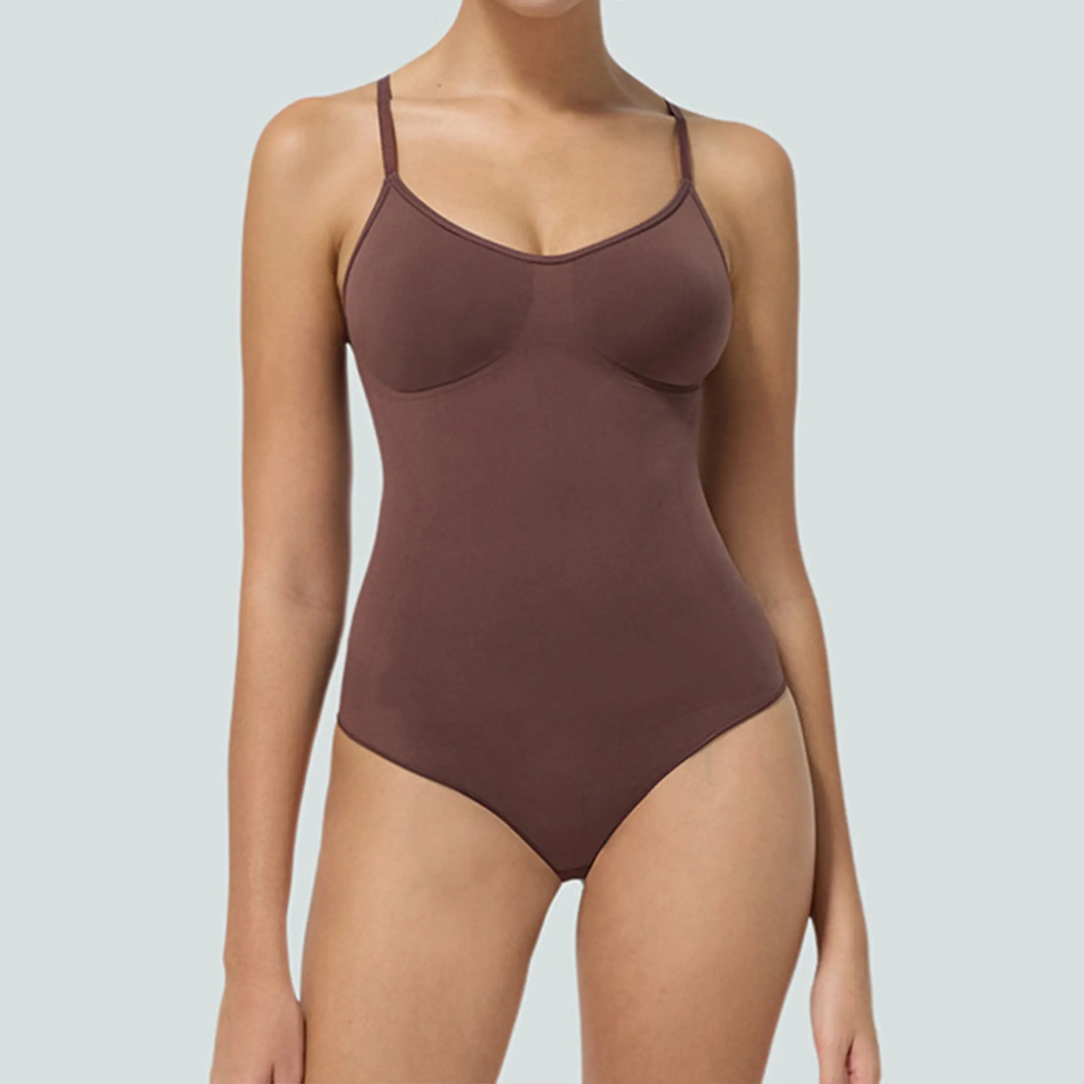 Women's Shapewear Bodysuit Tummy Control Body Shaper Sculpting Butt Lifter Body Shaper for Women Spaghetti Strap Womenswear Minimalist