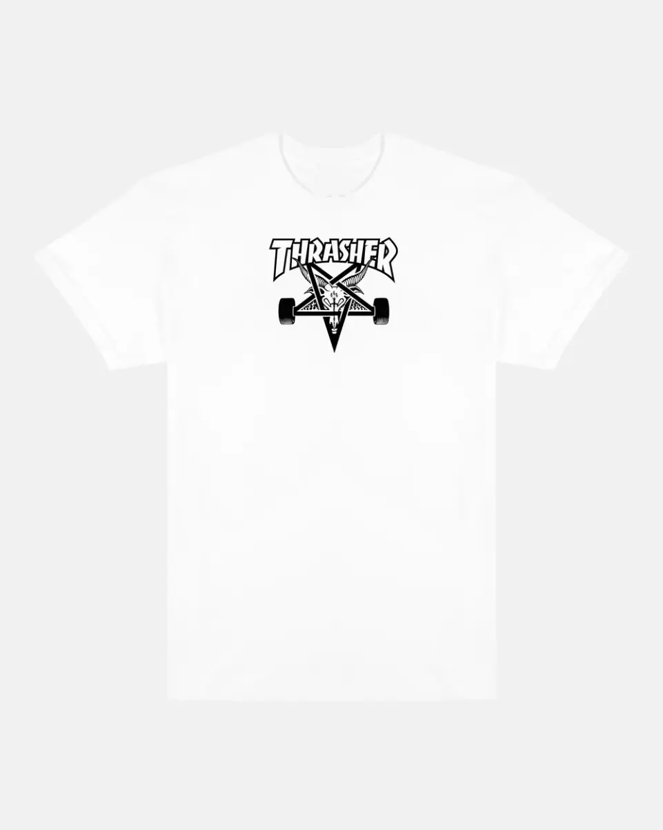 Tthrasher Skate Goat Graphic Shirt, Skateboard Logo Tee, Retro Skater Streetwear T-Shirt
