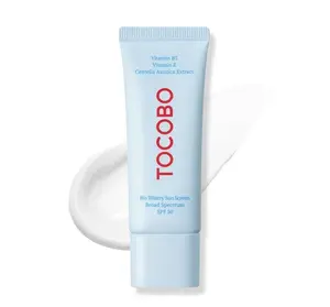 TOCOBO Bio Watery Facial Sunscreen SPF50+ PA++++ (40ml) - Korean Hyaluronic Acid Dewy Moisturizing Serum-Infused, Oil-Free, Hypoallergenic Daily UV Protection Skincare