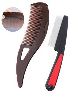 Stainless Steel Dandruff Comb, Scalp Psoriasis & Lice Remover, Fine Tooth Detoxing Comb for Scalp Massage - For Men, Women, and Kids