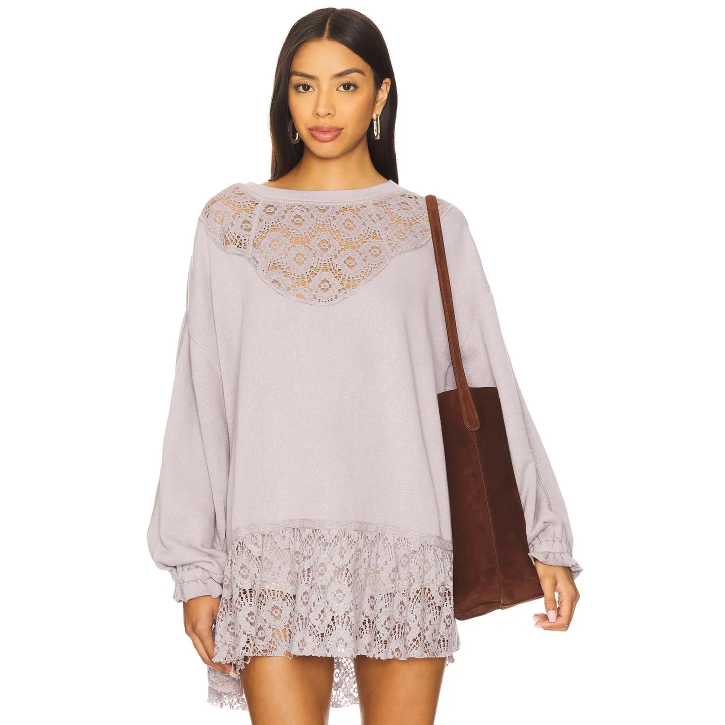 Free People x REVOLVE Belle Sweatshirt in Raindrops