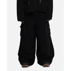 Loiter Combat Cargo Pants Washed Black