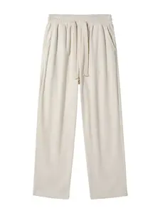 Men's Solid Corduroy Pants with Pocket Design, Comfortable and Durable for Outdoor Adventures, Perfect for Active Lifestyle, Casual Sporty Trousers