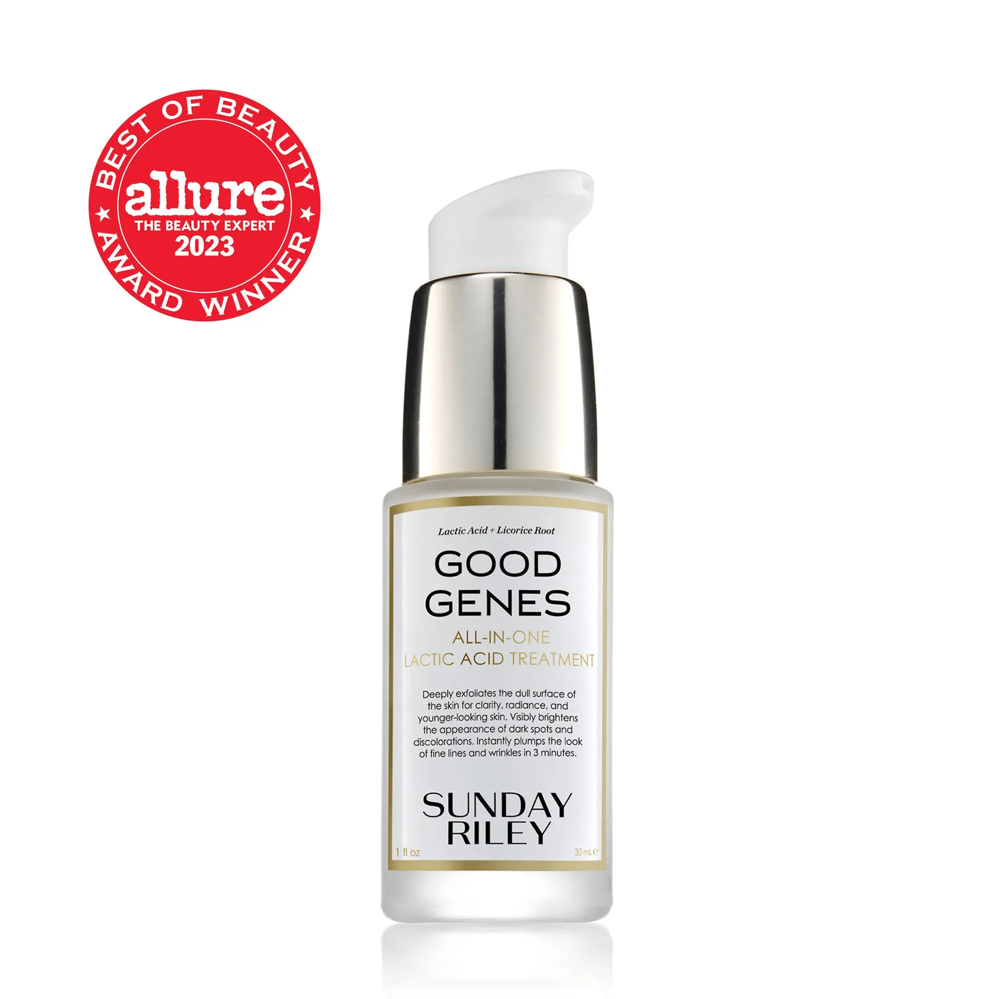 Sunday Riley Good Genes Lactic Acid Treatment – AHA Exfoliating Serum for Dark Spots, Fine Lines & Dull Skin Sunday Riley Good Genes Lactic Acid Treatment – AHA Exfoliating Serum for Dark Spots, Fine Lines & Dull Skin
