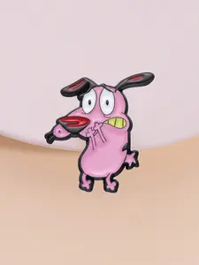 Bold Dog Hero Enamel Pin, Perfect for Denim Jackets, Backpacks, Vintage Toy Fairs, Childhood Cartoon Memories