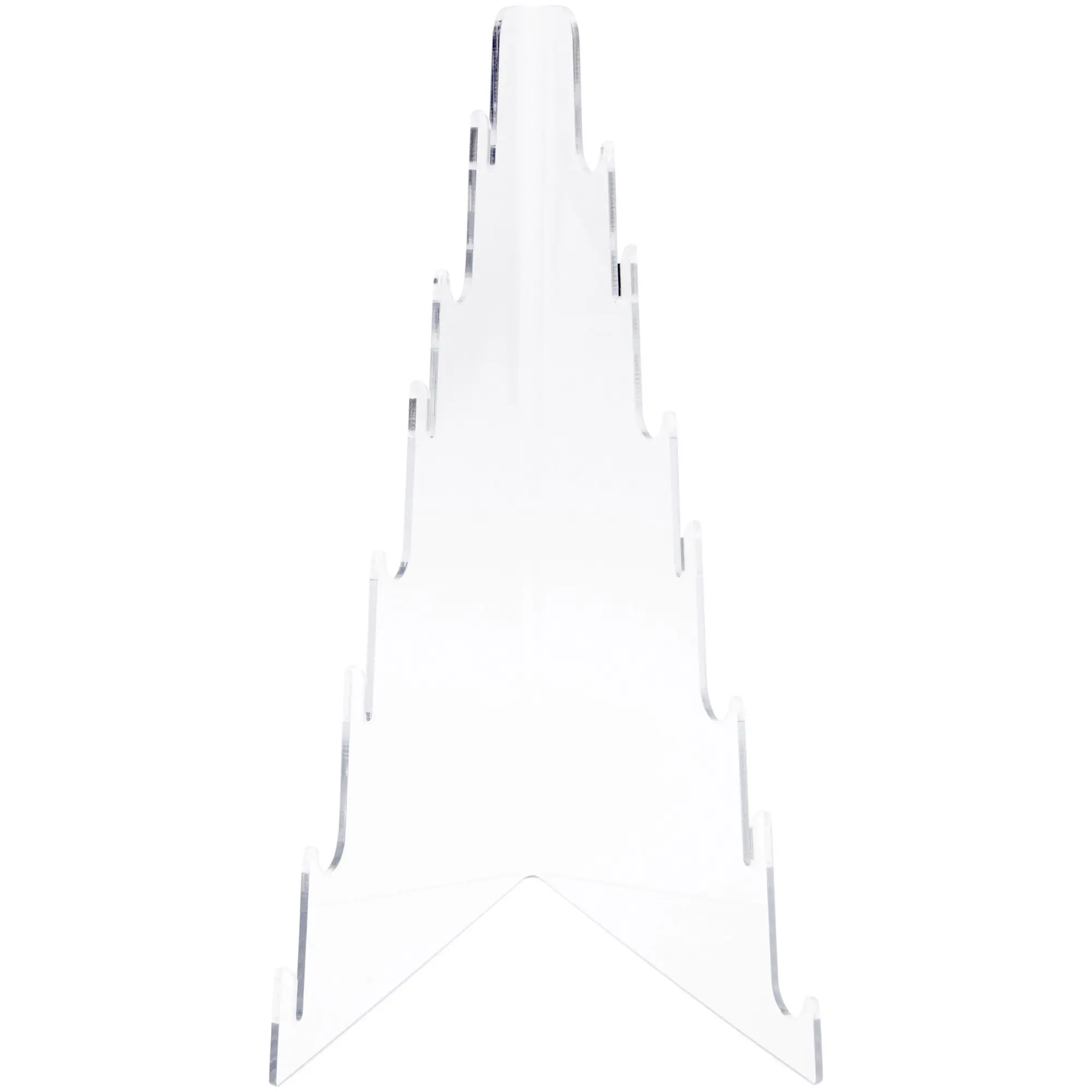 Plymor Clear Acrylic Knife Display Holder Rack, 12.5" H x 7.5" W x 8.5" D (Holds 7 Knives)