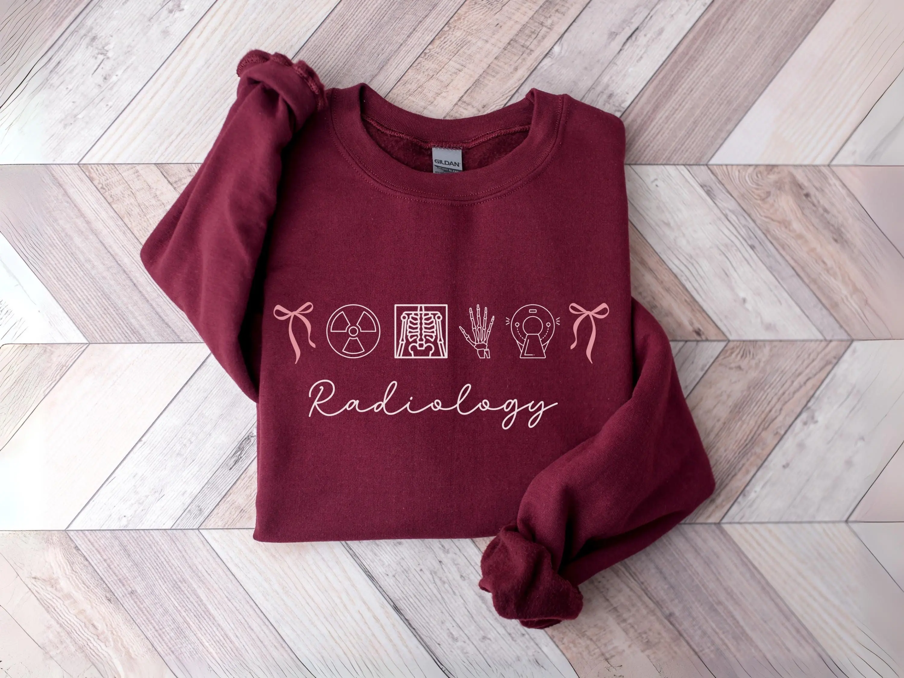 Coquette Radiology Sweatshirt Women Xray Tech Crewneck Gift for Radiologic Technologist Medical Student sweater Rad Tech Appreciation RAD. Cotton Unisex