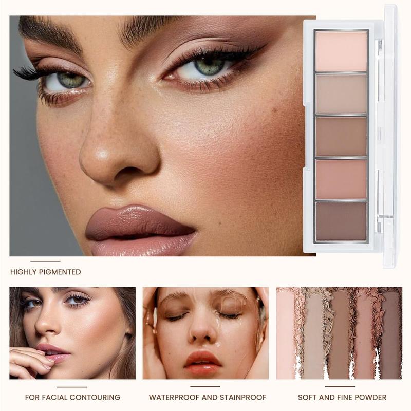 Matte Nude Eyeshadow Makeup Palette, Nude Pink Brown Taupe Neutral Matte Smokey Cream Mini Eye Shadow Palette Makeup for Older Women Blue Green Eyes, Contour Make up Palettes sombras de ojos