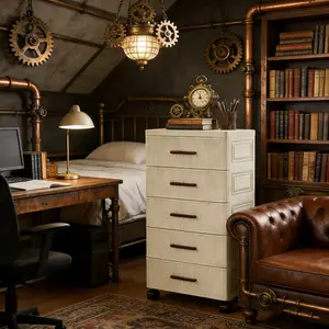 Multi-functional stackable drawer storage cabinet, eco-friendly safe plastic, non-toxic and odorless. Light structure for easy carrying, sturdy and durable. Multi-layer drawers for small parts, cosmetics, sundries and daily necessities. Supports free stac