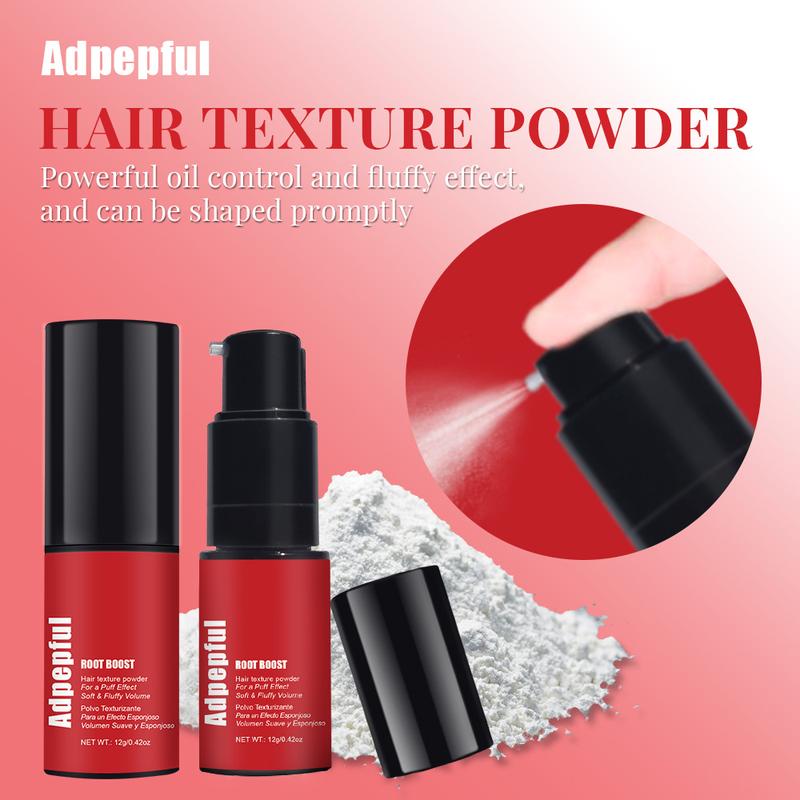 Adglamful Lady Hair Styling Powder - Instantly Achieve A Fluffy Effect and Matte Texture | Spray Head Design | Oil-control and Long-lasting Styling | Ladies' Voluminous Texture Powder, 12g