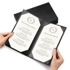 Yescom 5x9 PU Leather Cafe Dessert Menu Covers Set(5)