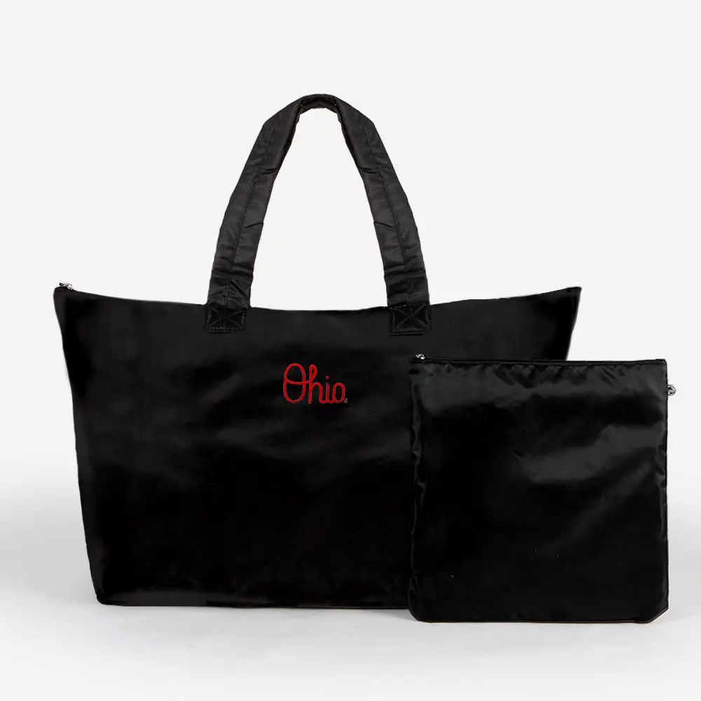 Ohio State Buckeyes Packable Duffel Bag | Black