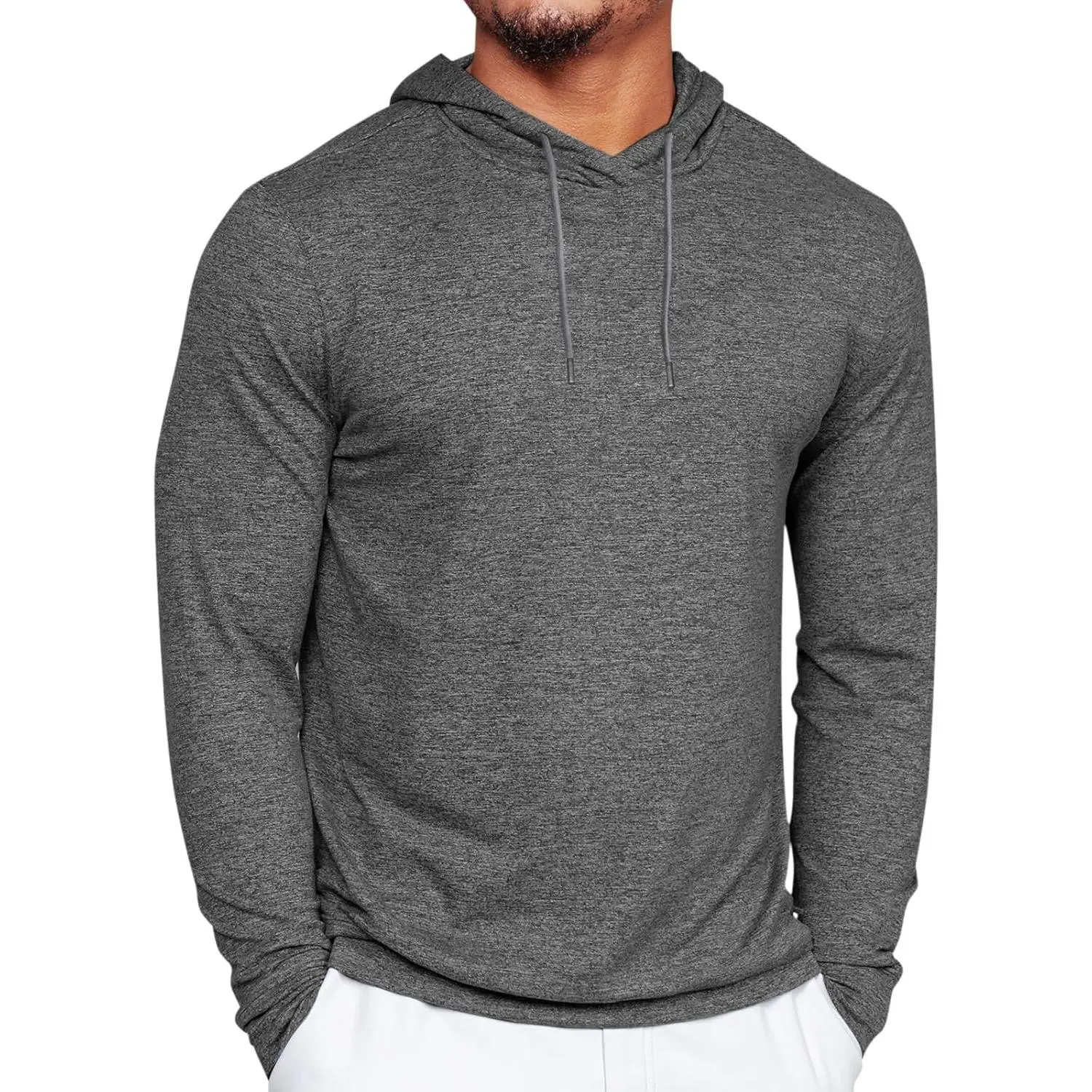 PASLTER Mens Lightweight Hoodies Pullover Long Sleeve Casual Workout Athletic Shirt Hooded Sweatshirts Menswear Sweaters