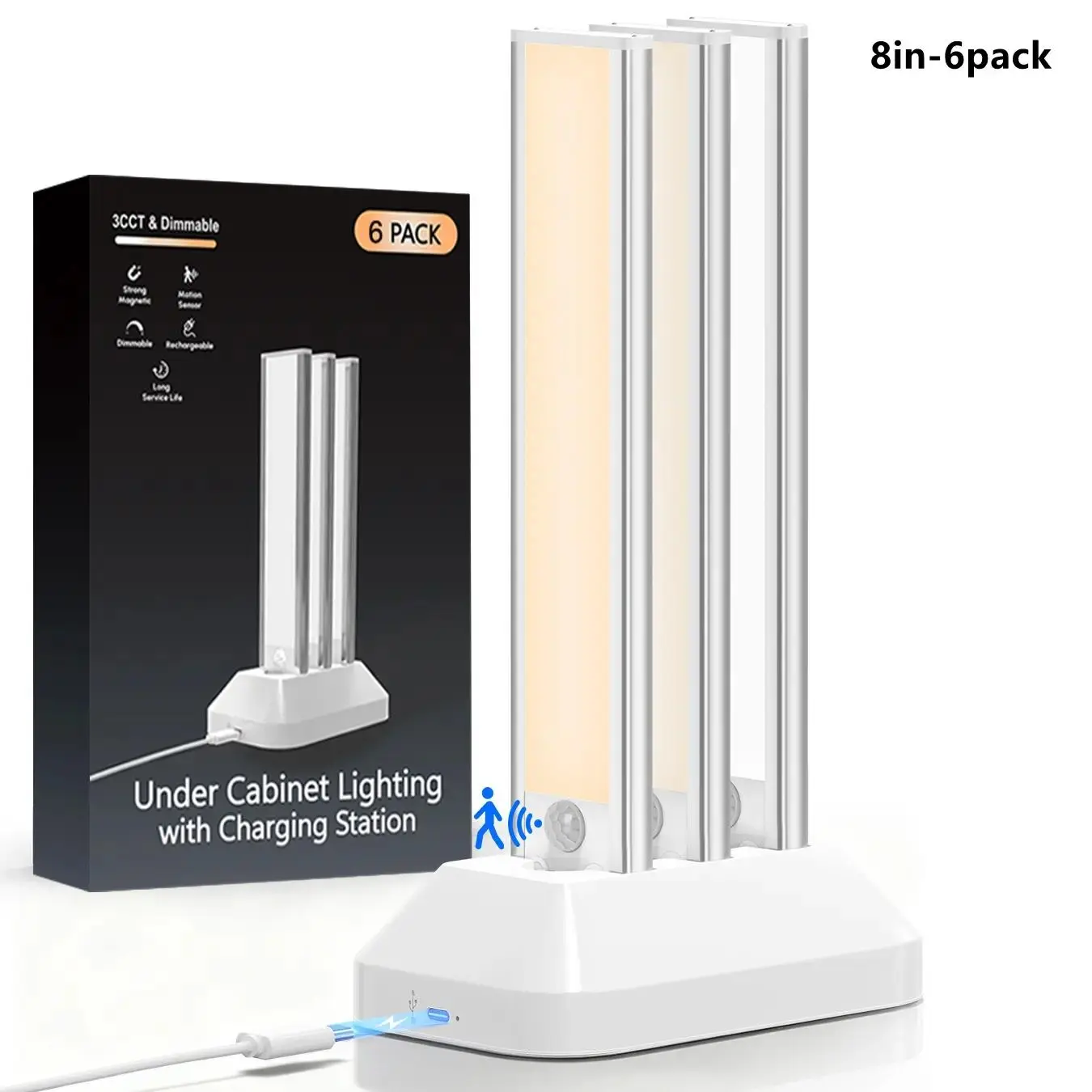 8in-6pack & 1 charge station