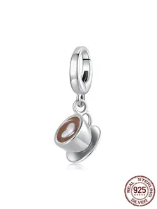 Women's Casual Silver Color Pendant Necklace, S925 Sterling Silver Oxidized Design, DIY Jewelry Making Accessory for All Seasons