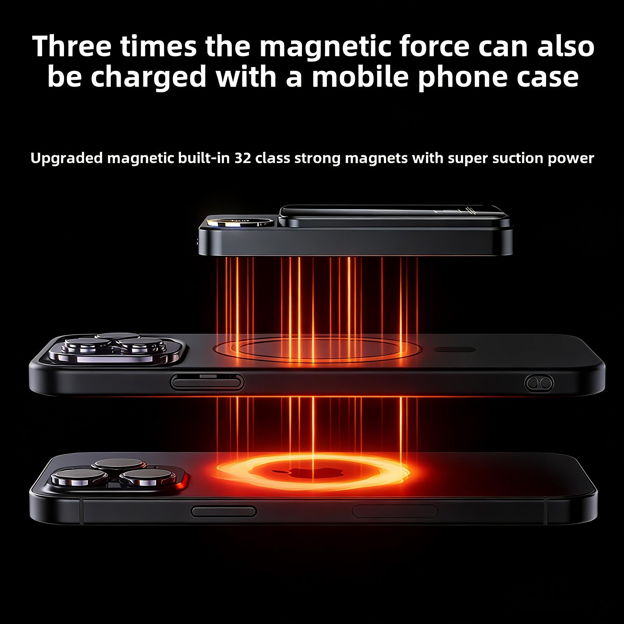 Magnetic Wireless Power Bank 5000/10000mAh, 22.5W/PD20W Fast Charging Portable Charger with LED Power Display, 2 Output & Dual Input External Battery Pack for iPhone 17/16/15/14/13/12/11 & All Android Devices