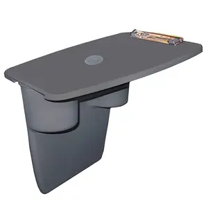Portable Car Desk with Removable Clipboard, Drink Holder - Adjustable 11.5" D x 8.5" W x 11" H, Passenger Seat Fit for Laptop - Car Interior Accessory for Professionals