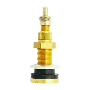 Milton Clamp-In Tubeless Valve - Clamped Mount, Fast-Fill, Large-Bore Liquid Tire Valve for Farm Tractors, Road Graders