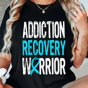 100% Cotton Recovery Addiction Alcoholic Addict Sobriety 12 Step T-Shirt Shirt