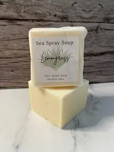 XXL Solid Dish Soap Bar - 13.6oz, Lavender Scent, Lasts 3+ Months, Eco-Friendly, No Plastic Bottles, Superior Grease-Cutting Power, Perfect for Busy Families