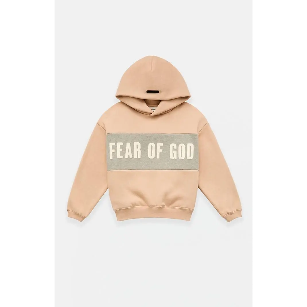 Fear of God ESSENTIALS Kids Paneled Cropped Relaxed Hoodie