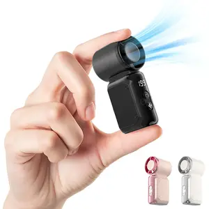 Completely upgraded Mini Multipurpose Handheld Fan, Powerful Turbo Portable Fan with Speed Levels 1–199, 18,000 RPM High-Speed Motor, 3–13 h Max Cooling Time, 3600mAh Rechargeable Battery, Pocket Personal Travel Gadget for Women and Men Latest fan